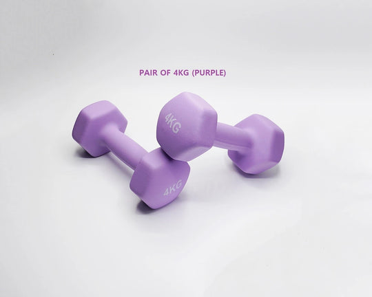 Neoprene Dumbbell Pair – Cast Iron Core, Non-Slip Grip (Various Weights)