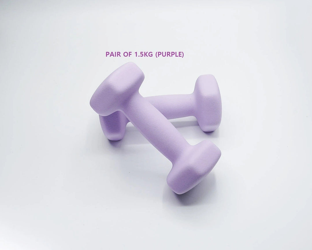 Neoprene Dumbbell Pair – Cast Iron Core, Non-Slip Grip (Various Weights)