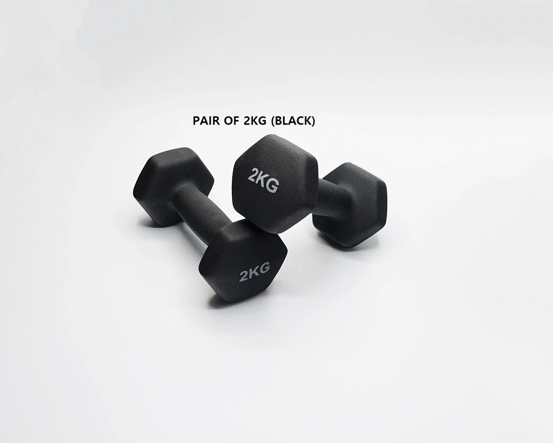 Neoprene Dumbbell Pair – Cast Iron Core, Non-Slip Grip (Various Weights)