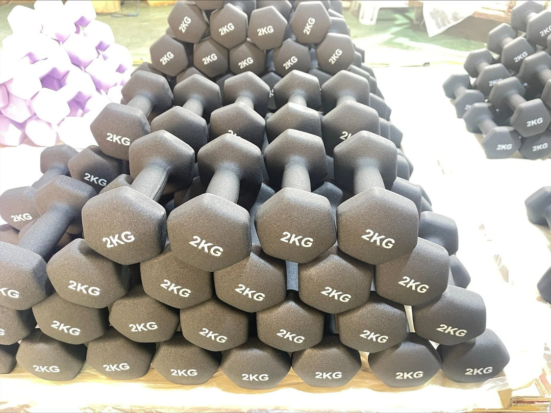 Neoprene Dumbbell Pair – Cast Iron Core, Non-Slip Grip (Various Weights)