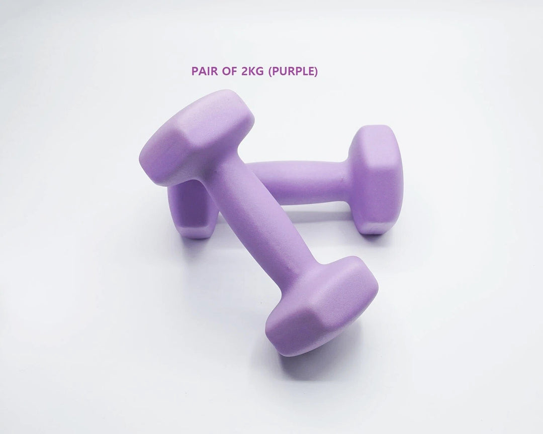 Neoprene Dumbbell Pair – Cast Iron Core, Non-Slip Grip (Various Weights)
