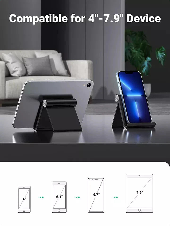 Folding Portable Phone & Mini Tablet Stand – Adjustable & Compact