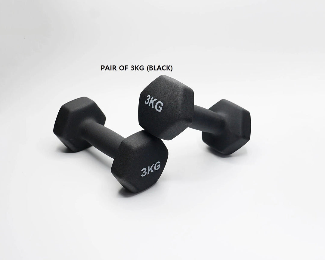 Neoprene Dumbbell Pair – Cast Iron Core, Non-Slip Grip (Various Weights)