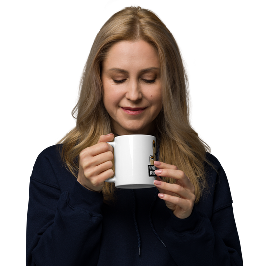 Funny Cat Coffee Mug – “I Need Coffee Right Meow” – Grumpy Cat White Glossy Mug – Cute Gift for Cat Lovers – 11oz/15oz/20oz