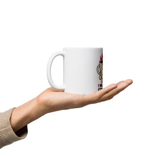 Coffee Mug – “I Need Coffee!” Funny White Glossy Mug – Bold Caffeine Cup – Gift for Coffee Addicts – 11oz/15oz/20oz
