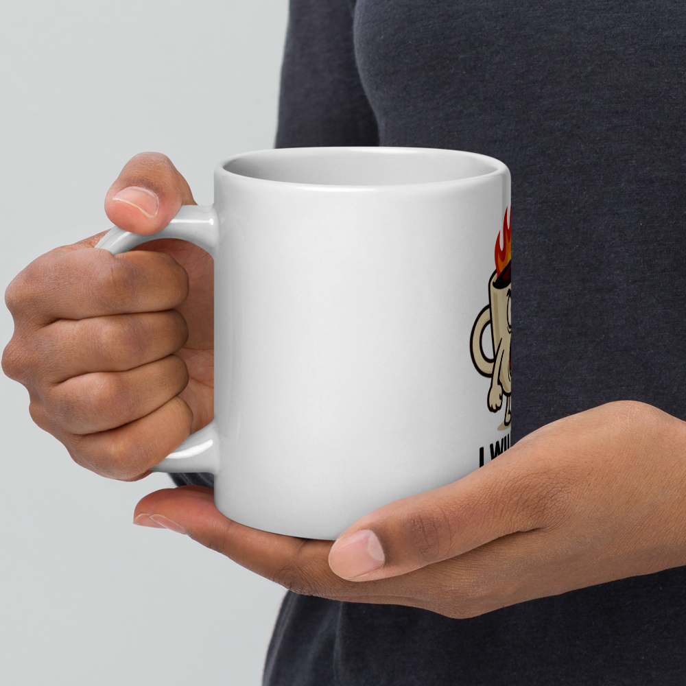 Coffee Mug – “I Need Coffee!” Funny White Glossy Mug – Bold Caffeine Cup – Gift for Coffee Addicts – 11oz/15oz/20oz