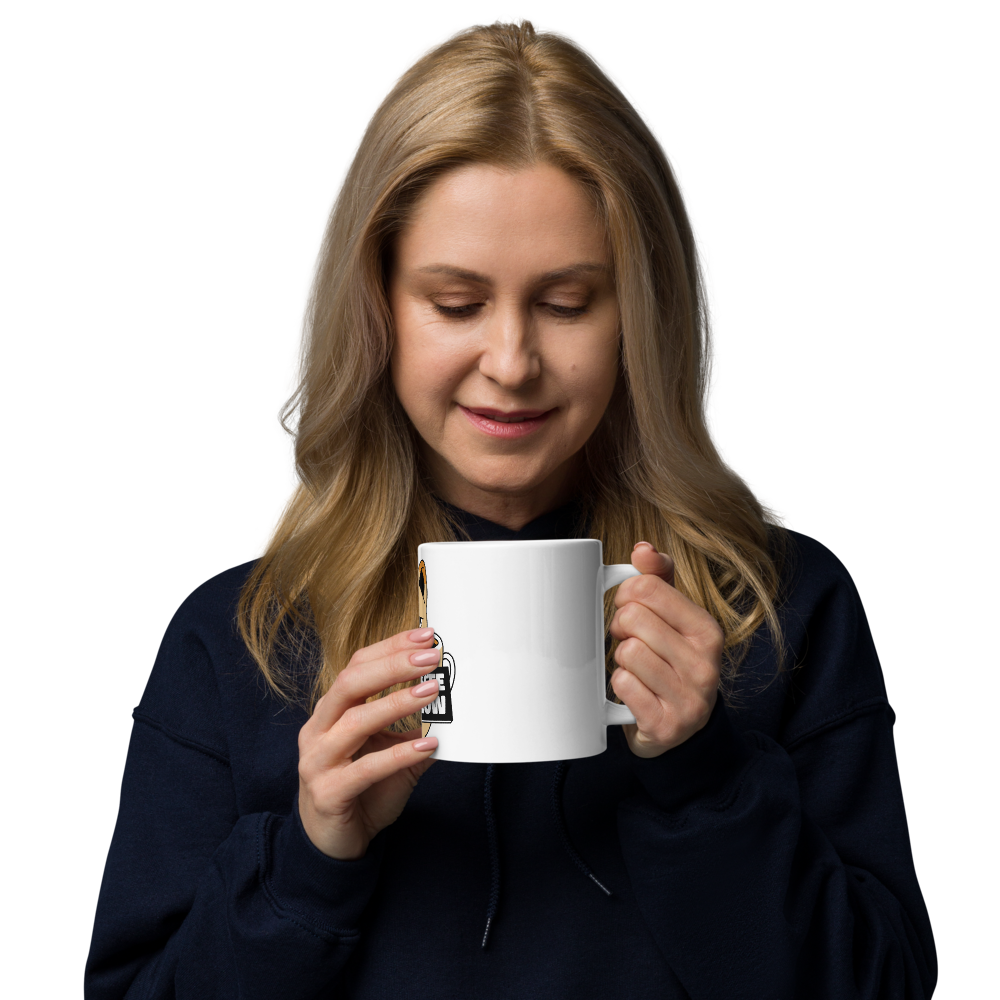 Funny Cat Coffee Mug – “I Need Coffee Right Meow” – Grumpy Cat White Glossy Mug – Cute Gift for Cat Lovers – 11oz/15oz/20oz