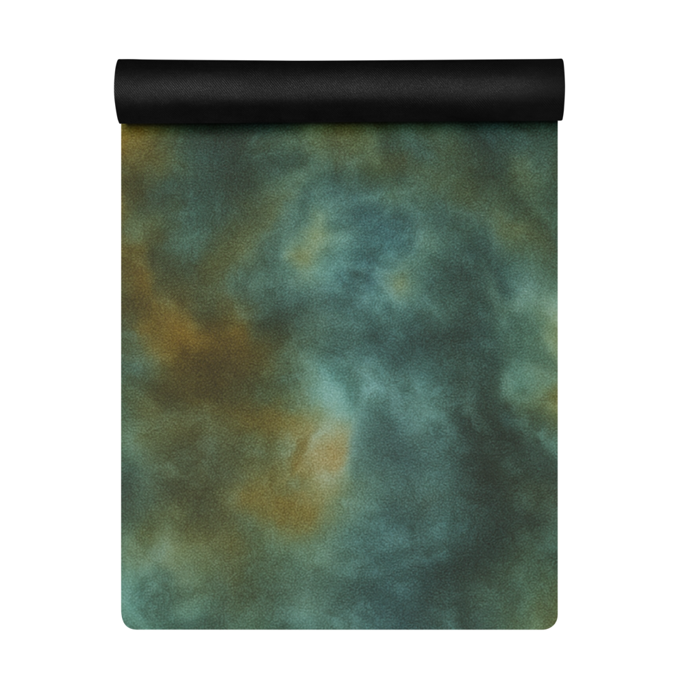 Earthy Tie-Dye Design Yoga Mat – Non-Slip Microsuede Rubber | Antsti Fuel