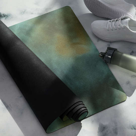 Earthy Tie-Dye Design Yoga Mat – Non-Slip Microsuede Rubber | Antsti Fuel