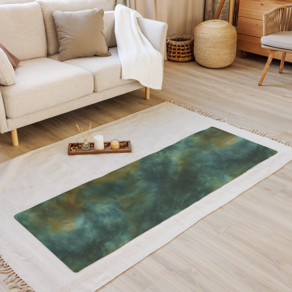 Earthy Tie-Dye Design Yoga Mat – Non-Slip Microsuede Rubber | Antsti Fuel