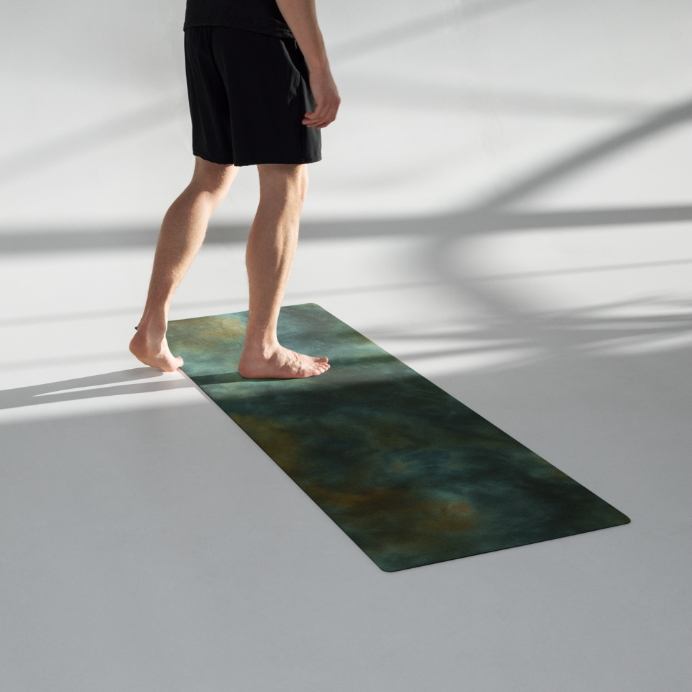 Earthy Tie-Dye Design Yoga Mat – Non-Slip Microsuede Rubber | Antsti Fuel